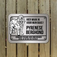 pyrenese_berghond_bord_zilver
