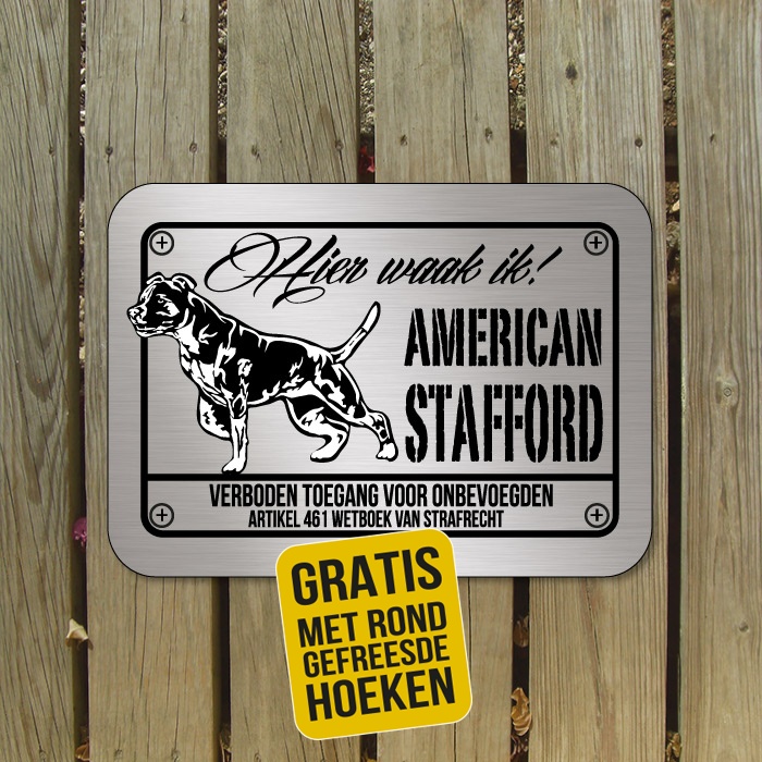 Amerikaanse stafford waakbord