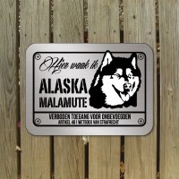 Alaska malamute waakbord