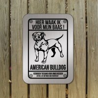 Amerikaanse Bulldog waakbord