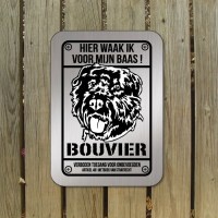 Bouvier waakbord rvs look