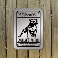 staffordshire bull terrier waakbord