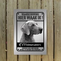 Weimaraner RVS look